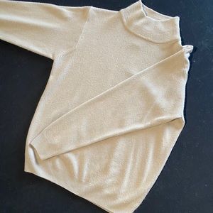 Vintage Tan Longsleeve Turtleneck Sweater